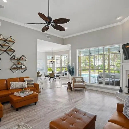 2Blk2Beach-Heatedpool-Golfcart4-4-5Br-3Bath-Slps16